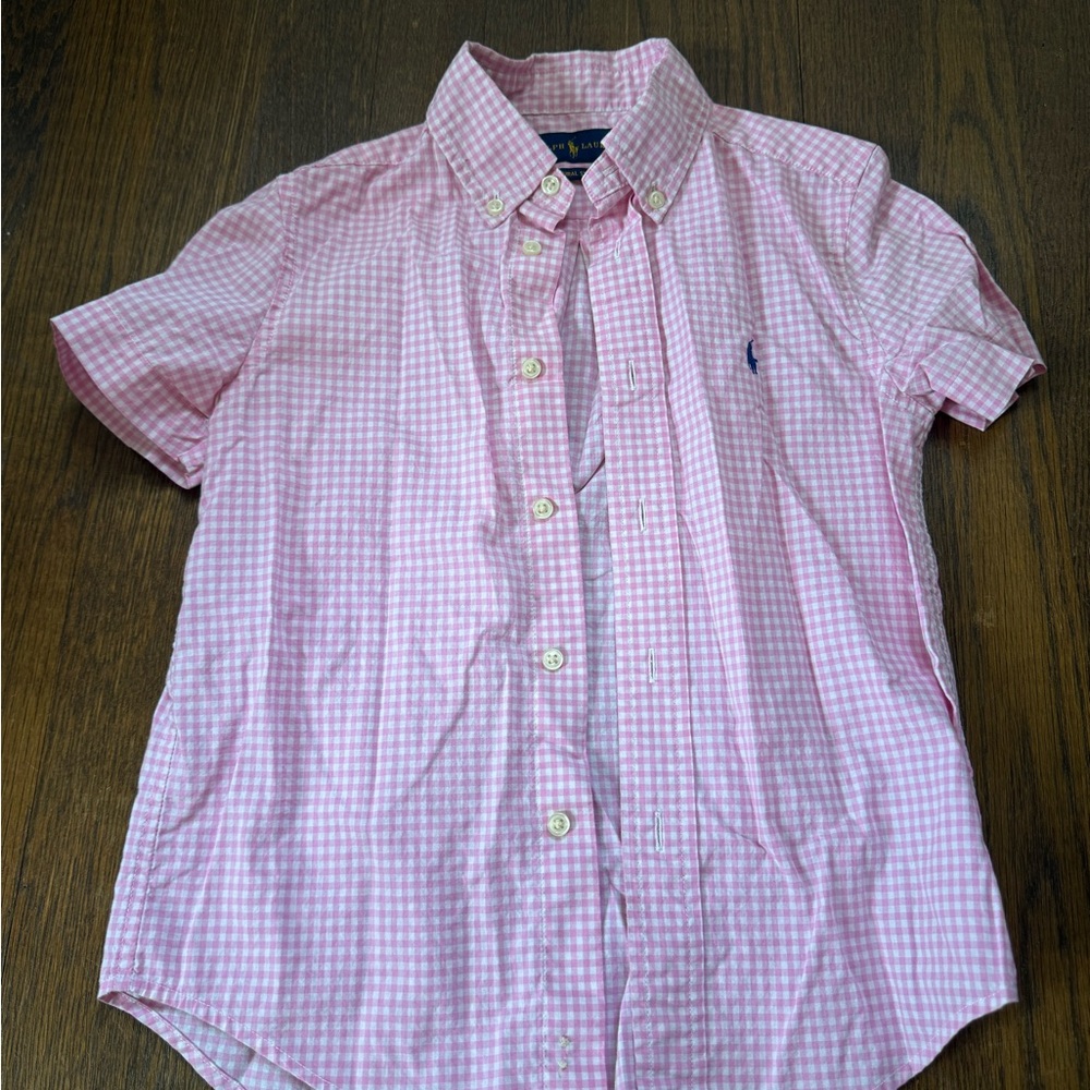 Ralph Lauren Pink Checkered Shirt